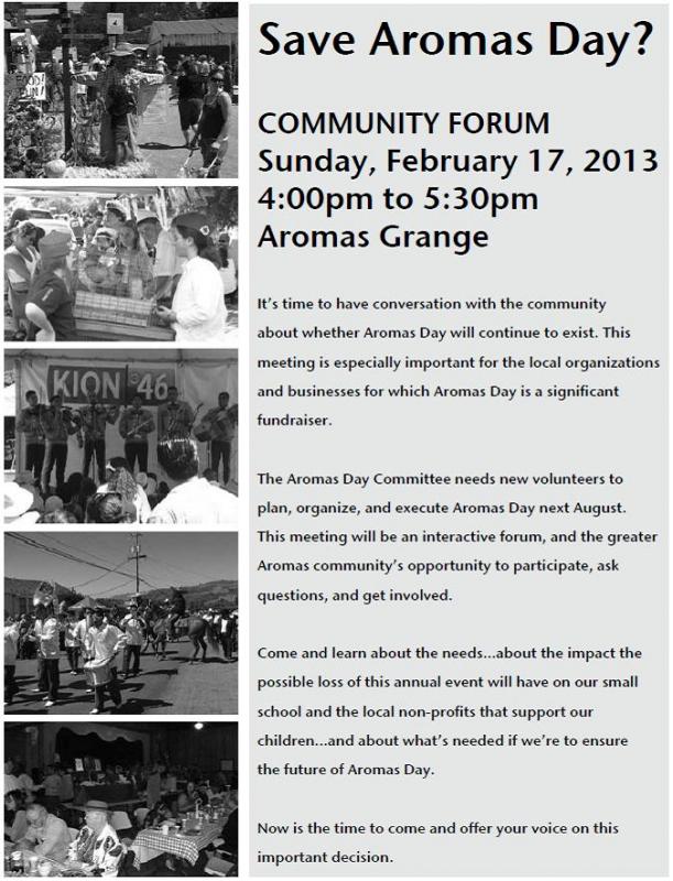 Aromas Day Forum BenitoLink