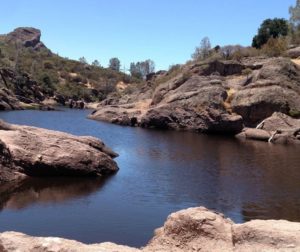 Reservoir in Pinnacles National Park. Photo by Carmel de Bertaut.