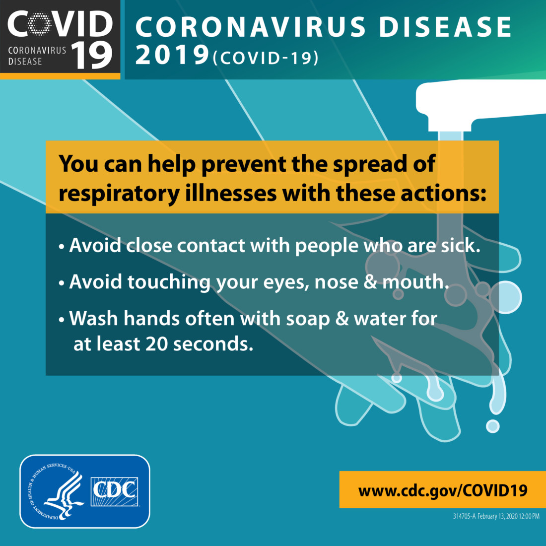 COVID-19 prevention infographic