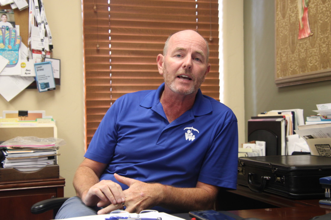 Gary Byrne, president and CEO of the Community Foundation for San Benito County, said the new center would be open just before Christmas 2021. Photo by John Chadwell.