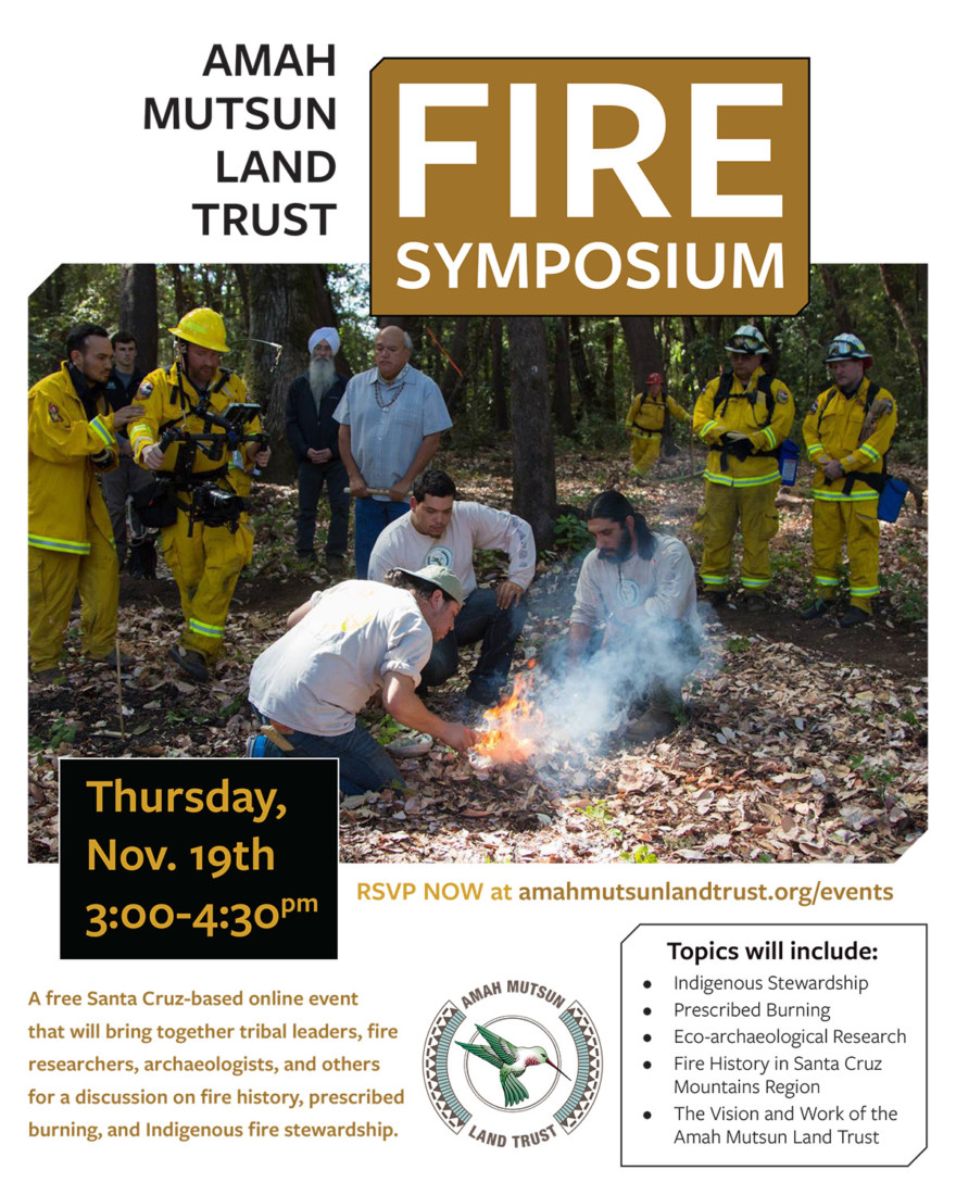 Amah Mutsun Land Trust Fire Symposium on Indigenous Wildfire
