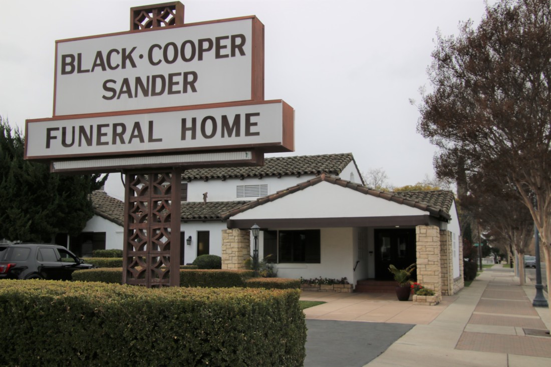 Black-Cooper-Sander Funeral Home in Hollister. Photo by John Chadwell.
