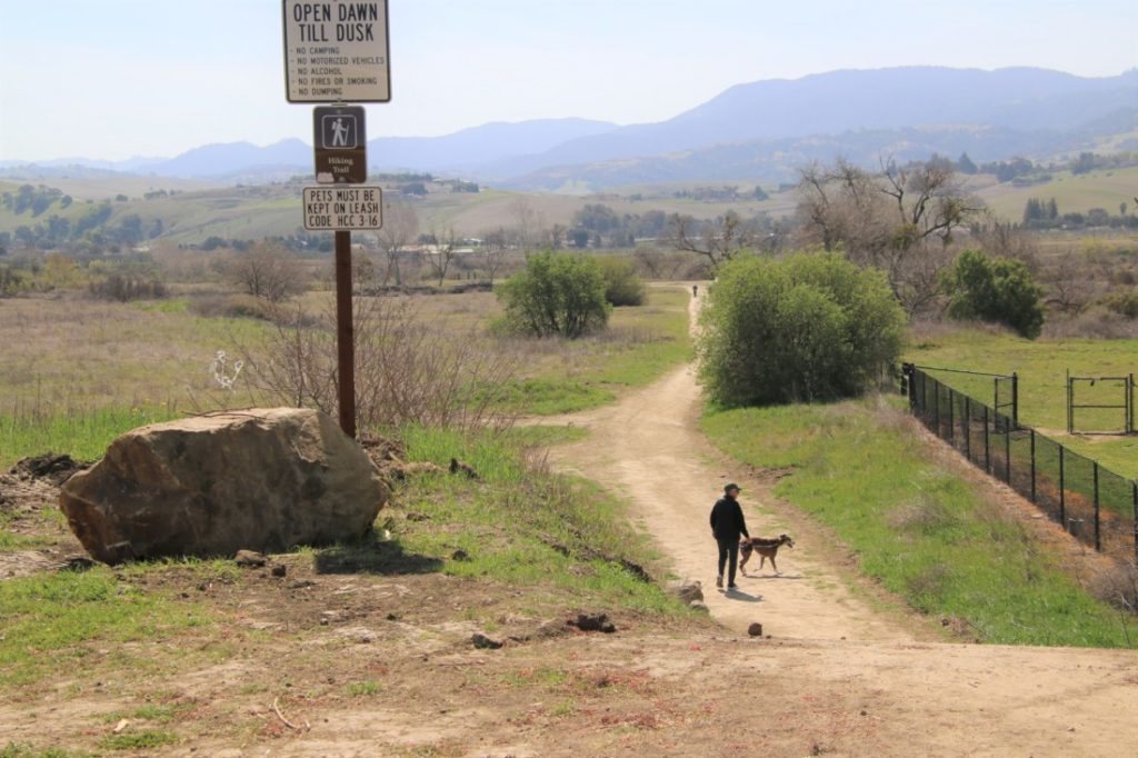 Hikers and bike riders can use the trails at the future site of the Regional Park near San Benito High School. Photo by John Chadwell.