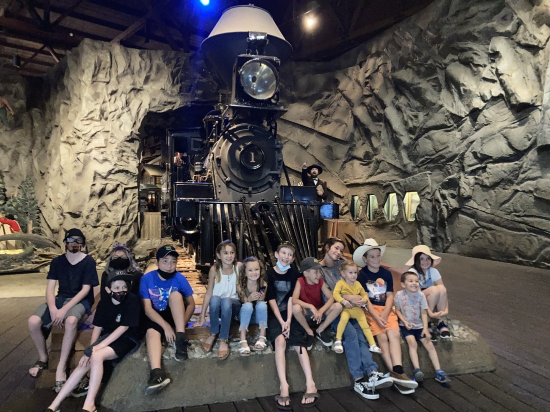 Students in the California State Railroad Museum. Photo courtesy of Shelby Schipsi.