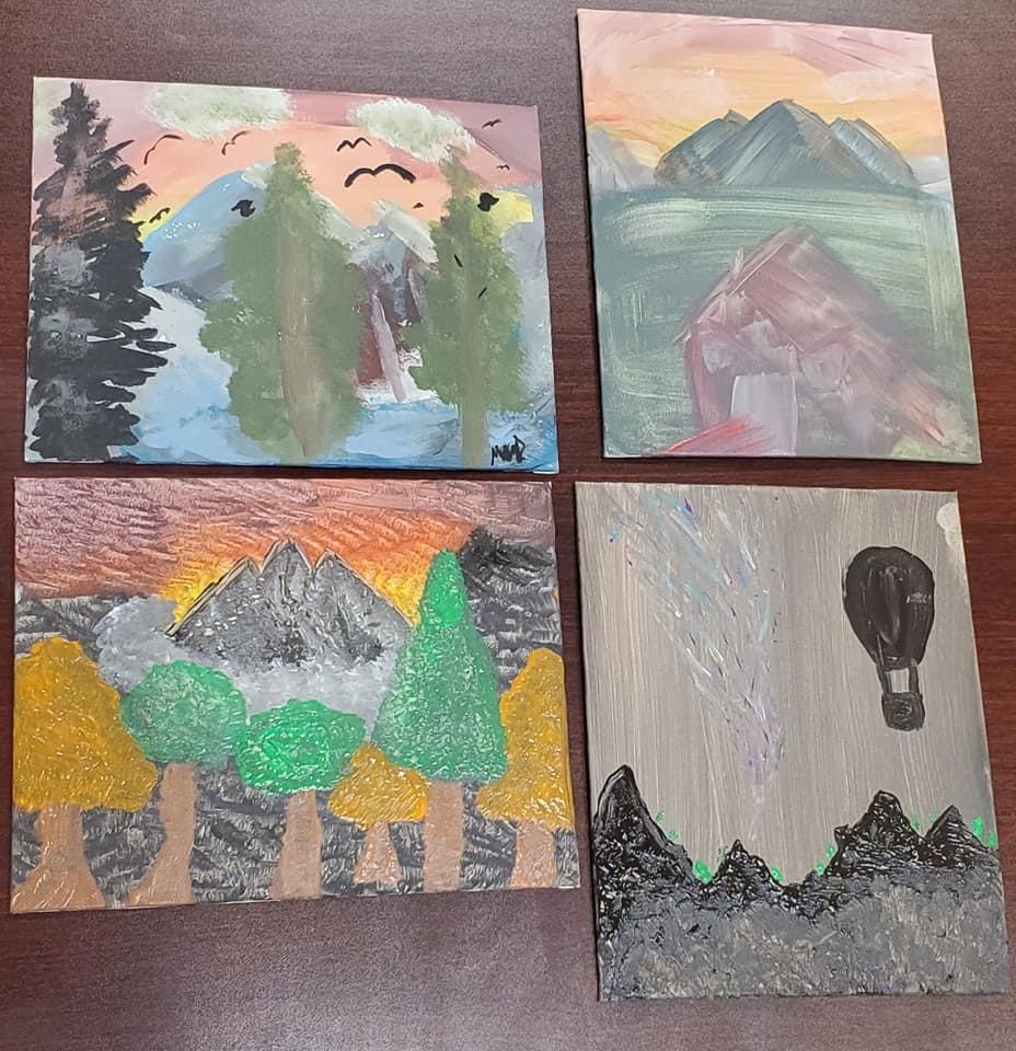Art created by youth from a San Benito+ Paint Night. Photo courtesy of Juan Gutierrez.