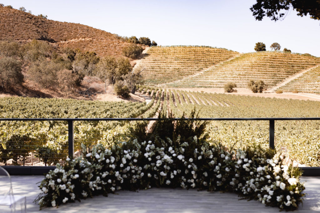 vineyards Event planners say wedding venues are rarely set among <a class=