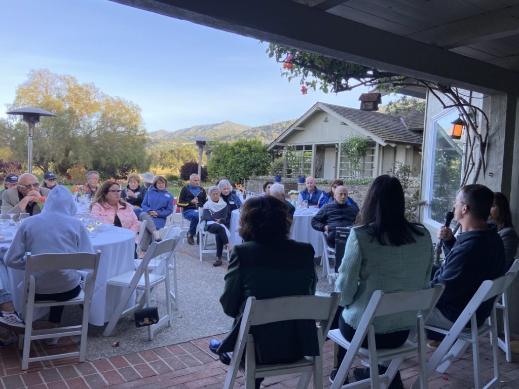 The Let's talk Journalism Dinner was set at the Baumgartner Ranch in San Juan Bautista. Photo by Jenny Mendolla Arbizu.