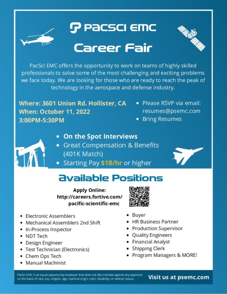 PacSci Job Fair | BenitoLink